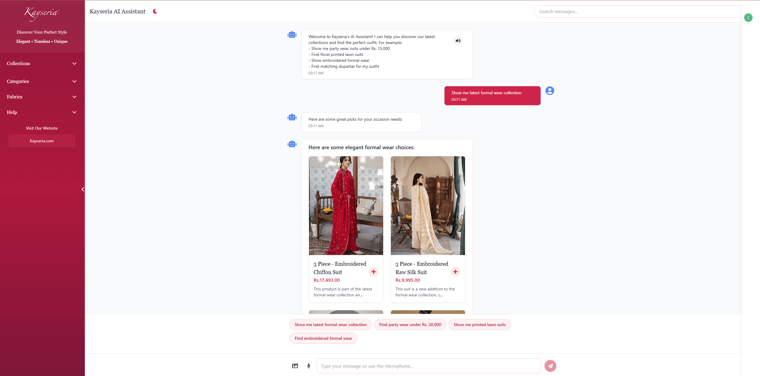 AI Fashion Recommendation Assistant