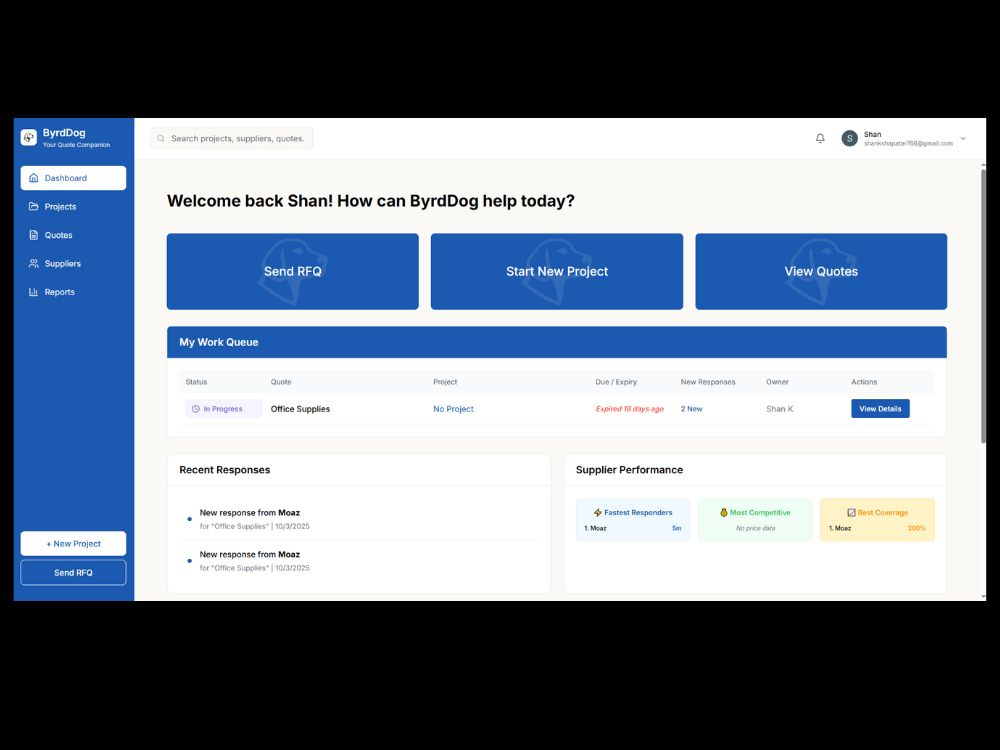 ByrdDog RFQ Platform